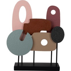 Ornament Abstract Art - Multicolor - 36x9.5x44cm
