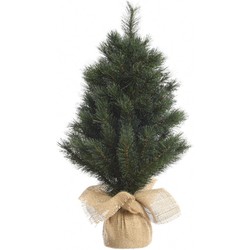 Kerst kunstkerstboom groen 45 cm versiering/decoratie - Kunstkerstboom