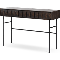 Vanja houten sidetable donkerbruin - 117 cm