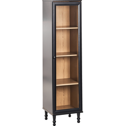 TINGLEDALE - Vitrinekast - Zwart - 40 cm - Hout