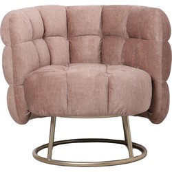 PTMD Fluffy Pink fauteuil vogue 3 antelope gold base