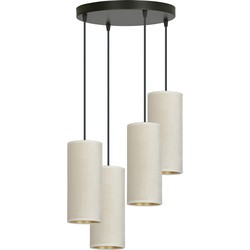 retro hanglamp Rizzo Zwart 4-lichts  - Øcm