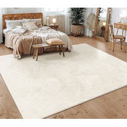Laagpolig Vloerkleed Lely - Creme - 120x160 cm