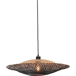 Hanglamp Kalimantan - Bamboe/Zwart - Ø60cm