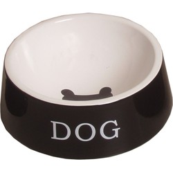 Hundenapf Stein schwarz/weiß 20 cm Fress- und Trinknapf-Hund - Gebr. de Boon