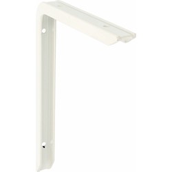 AMIG Plankdrager/planksteun - aluminium - gelakt wit - H200 x B150 mm - max gewicht 60 kg - Plankdragers