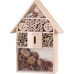Insectenhotel nestkast in huisvorm