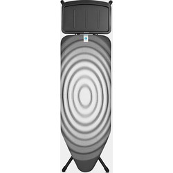 Strijkplank C, 124x45 cm, solide stoomunithouder - Titan Oval