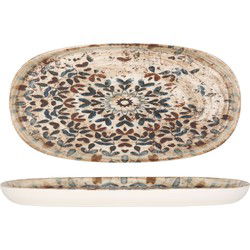 Rinart Serveerschaal - Aztec - Porselein - 25x13 cm - set van 2