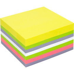 Info Notes IN-5654-80 75x75mm, 400 Blaadjes, 5 Kleuren, FSC.