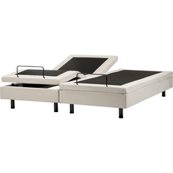 Beliani DUKE II - Tweepersoonsbed-Beige-Polyester