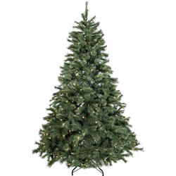 Excellent Trees® Elverum Frosted 210 cm Kerstboom met Verlichting - ⌀135cm - ↕210cm