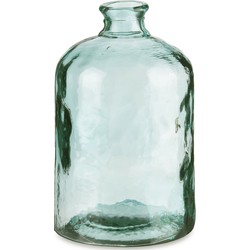 Giftdecor Bloemenvaas Primavera - transparant - gerecycled glas - D18 x H31 cm - Vazen