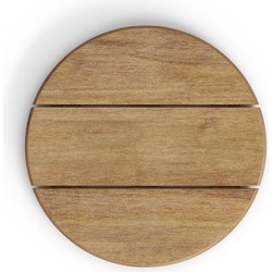 Kave Home - Rond tafelblad Saura van acaciahout met natuurlijke afwerking Ø43 cm FSC 100%