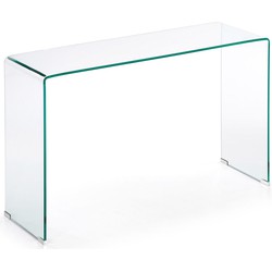 Kave Home - Burano glazen console 125 x 40 cm