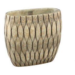 PTMD Bloempot Joedi - 40x20x36 cm - Cement - Taupe