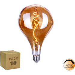 10 pack Highlight Kristalglas Filament Lamp Amber - Dimbaar