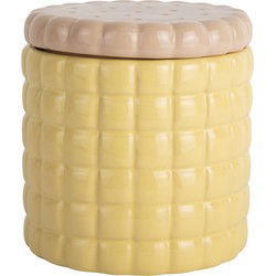 Present Time - Storage Jar Biscuit Box - Zachtgeel