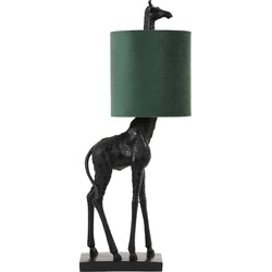 D - Light & Living - Tafellamp GIRAFFE  - 28x20x68cm - Zwart