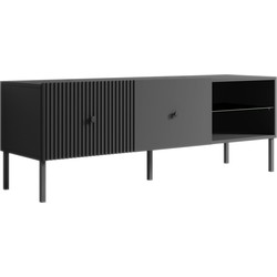 Meubella - TV-Meubel Vermont - Antraciet - 138 cm