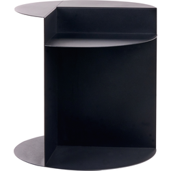 Beliani TAGGART - Bijzettafel-Zwart-IJzer