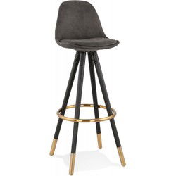 KONG design barkruk 41x41x97 cm Grijs