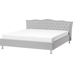 METZ  - Tweepersoonsbed - Lichtgrijs - 180 x 200 cm - Polyester