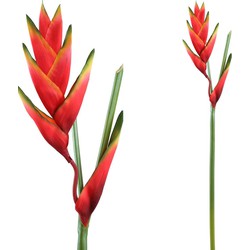 PTMD Garden Heliconia Rostrata Kunstbloem - 42 x 13 x 107 cm - Oranje