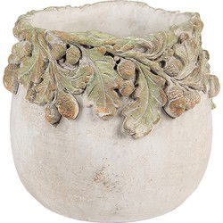 Clayre & Eef Bloempot Beige Steen