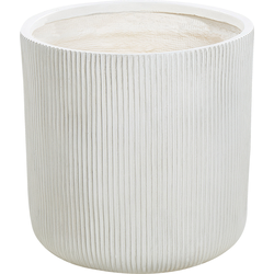 OREOI - Bloempot - Gebroken wit - 45 x 45 x 45 cm - Kleivezel