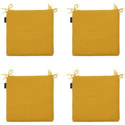 Madison -  Zitkussen Gold canvas eco+ - Ca. 40x40 cm - Set van 4