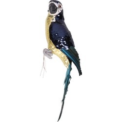 Decoris Decoratie vogel papegaai - 30 cm - kunststof - Beeldjes