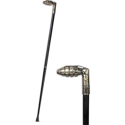 AN ALUMINIUM WALKING STICK