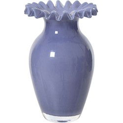 Vaas glas d14,5h23 cm lila