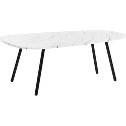 BIDDLE  - Salontafel - Wit - MDF