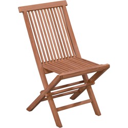 Livingfurn - Tuinstoel - Folding Chair - 45x45x75 cm - Teakhout