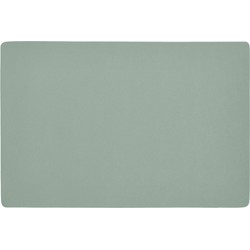 Zeller placemats lederlook - 1x - 45 x 30 cm - mintgroen - Slijtvast - Imitatieleer - Tafel - Placemats