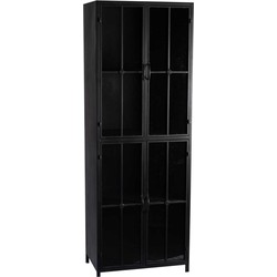 PTMD Cave Black Iron Cabinet High