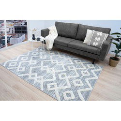 Sofia Modern Grijs vloerkleed - Scandinavisch Design - 280 X 370 CM