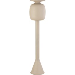 PTMD Bloempot Dainah - 31x31x138 cm - Ijzer - Creme