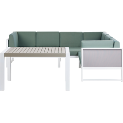 Beliani CASTELLA - Loungeset-Groen-Aluminium