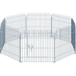 4goodz PawHut Puppyren - Konijnenren van Metaal - B63 x H60 cm