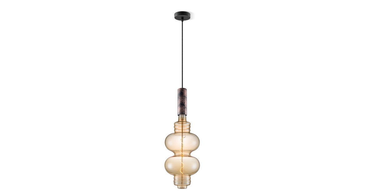 Home sweet home hanglamp Saga roest Diabolo - amber