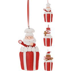 Gift With Xmas Figurines Hangd