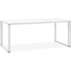 Groot recht directiebureau XLINE 200x100x73 cm Wit