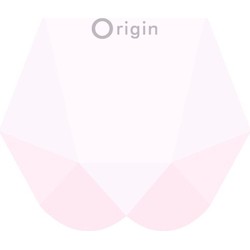 Origin fotobehang groot origami konijn poederroze en mintgroen