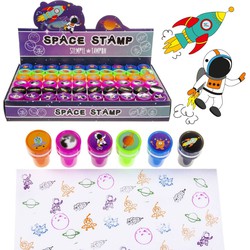 Decopatent® Uitdeelcadeaus 60 STUKS Space / Ruimtevaart Stempels - Traktatie Uitdeelcadeautjes voor kinderen - Speelgoed Traktaties