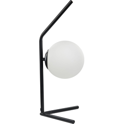 Beliani WAPITI - Tafellamp-Zwart-Glas, IJzer