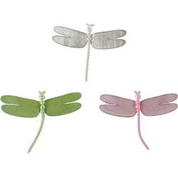 Libelle plastic l14b14h1 cm a3 kerst