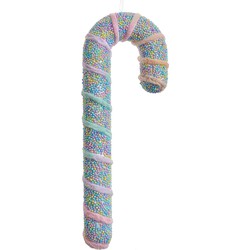 Clayre & Eef Kersthanger Zuurstok 34 cm Roze Kunststof